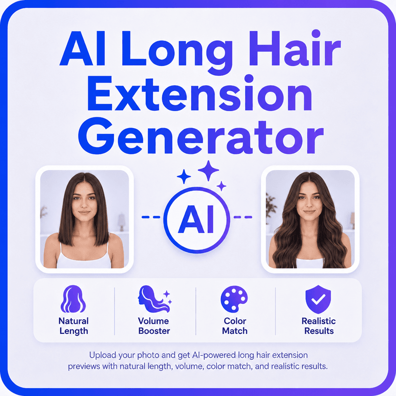 Free AI Long Hair Extender – Add Long Hair to Your Photo. Free AI Long Hair Extender – Add Long Hair to Your Photo.